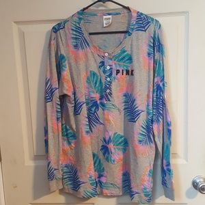 VS Pink Leaf Shirt
